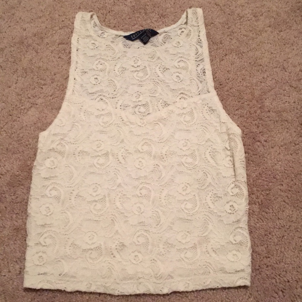 Lace crop top